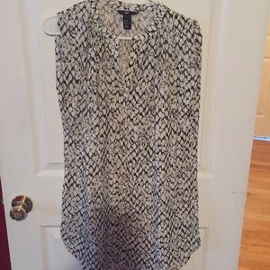 White and black dress